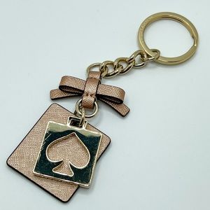 Kate Spade Rose Gold Live Colorfully Keychain